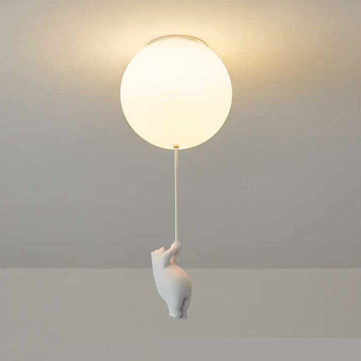 Bear Balloon Suspension/ Plafonnier Ballon Moderne Résine Chambre - Neutralighting