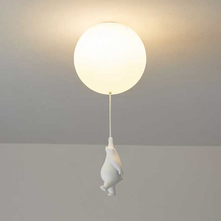 Bear Balloon Suspension/ Plafonnier Ballon Moderne Résine Chambre - Neutralighting