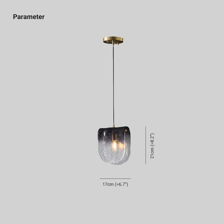 Valentina Suspension Contemporaine Métal/Verre Noir Salon - Neutralighting