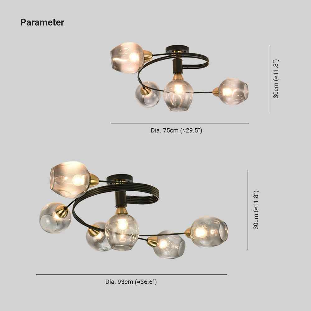 Plafonnier Valentina Métal LED