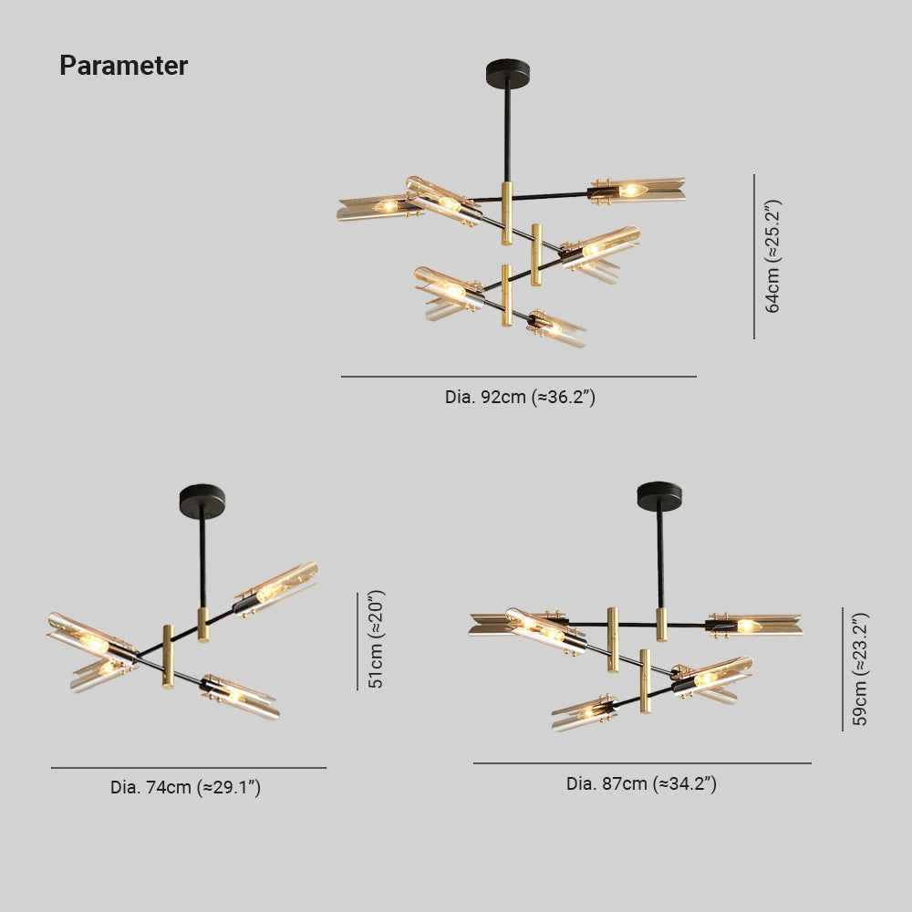 Plafonnier Arisha Verre LED