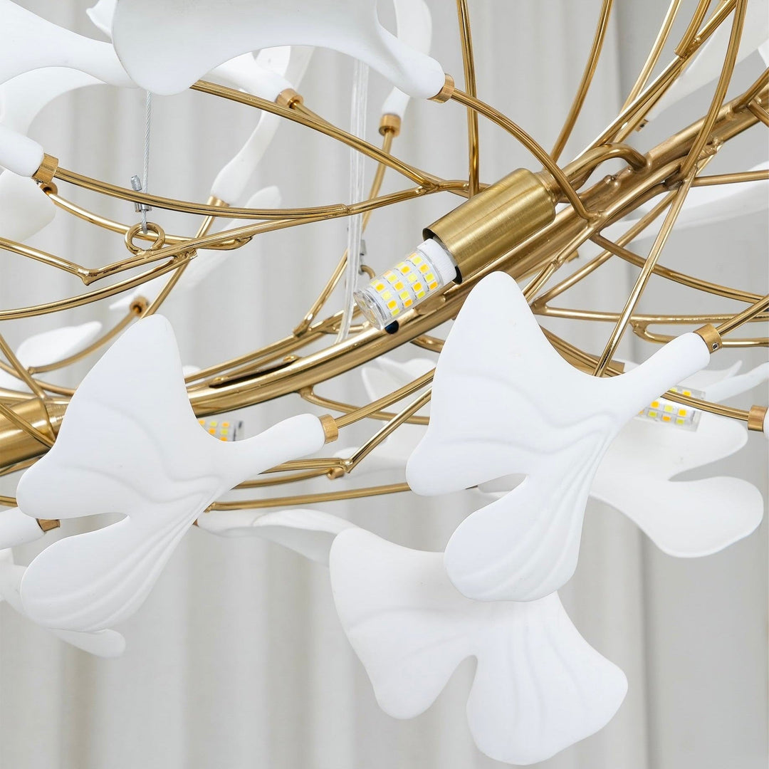 Olivia Lustre Moderne et Luxueuse, Métal/céramique, Or, Salon/Chambre à Coucher - Neutralighting