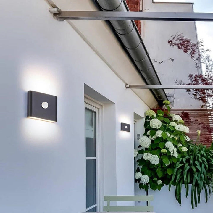 Ray Applique Murale LED Moderne Minimaliste, Noir/Blanc, Cour - Neutralighting