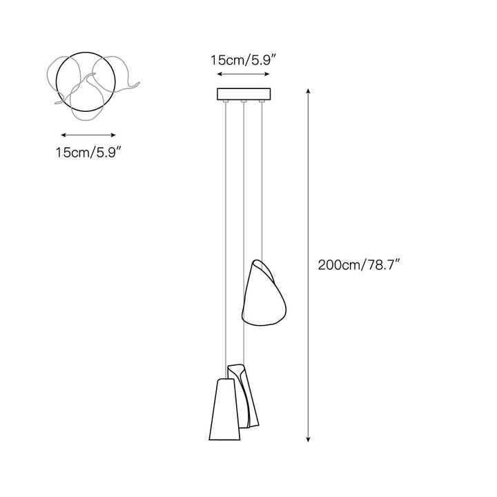 Ulfuvye Suspension Céramique Porcelaine - Neutralighting