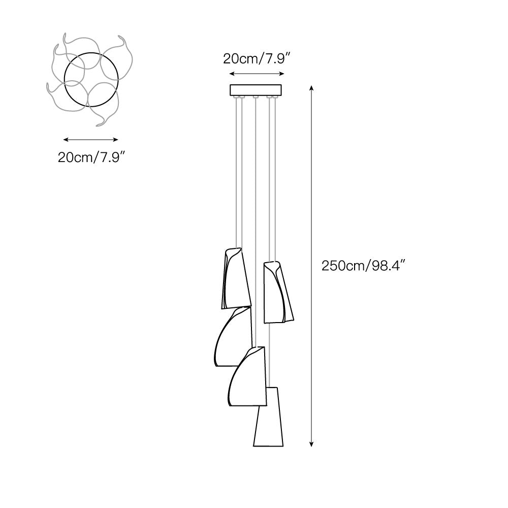 Ulfuvye Suspension Céramique Porcelaine - Neutralighting