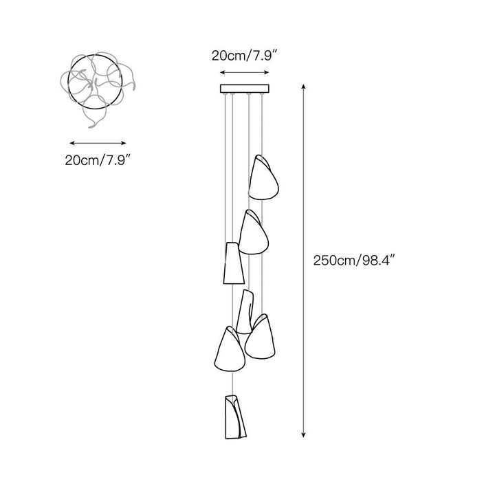 Ulfuvye Suspension Céramique Porcelaine - Neutralighting