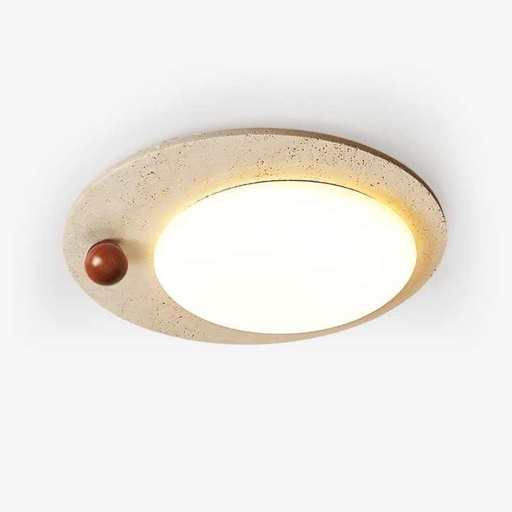 Orbia Lumière de Plafond Circulaire en Travertin - Neutralighting