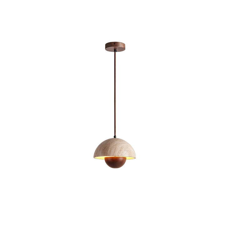 Ersile Suspension en Bois et Travertin - Neutralighting