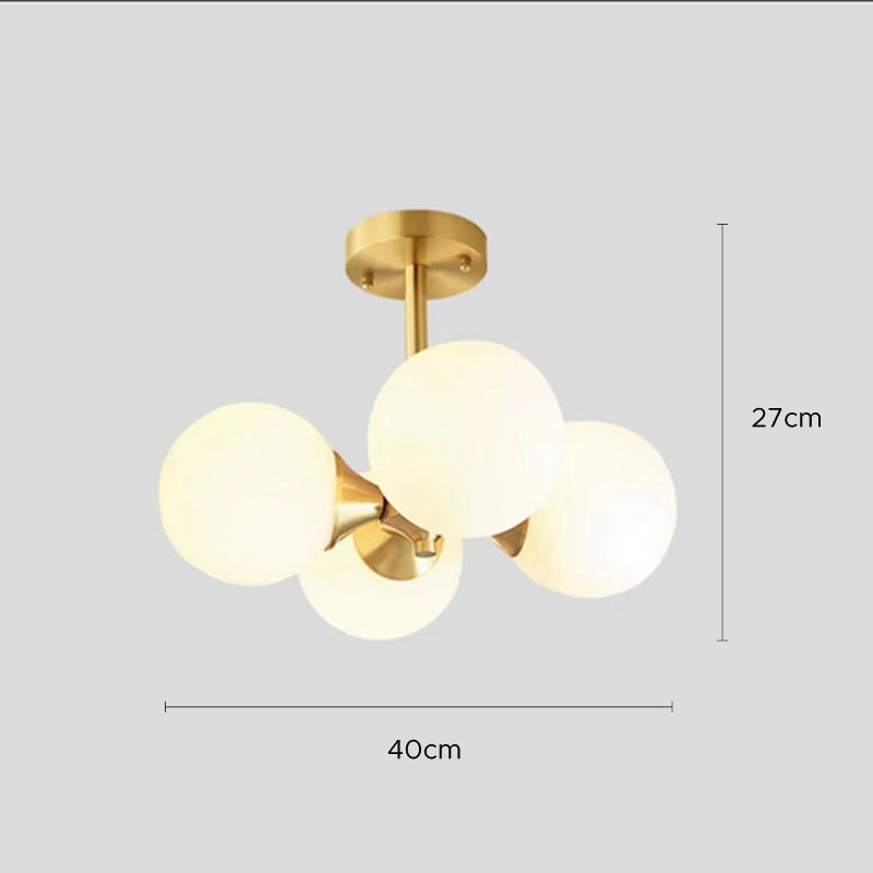 Valentina Suspension , Cuivre pur &amp; Verre - Neutralighting
