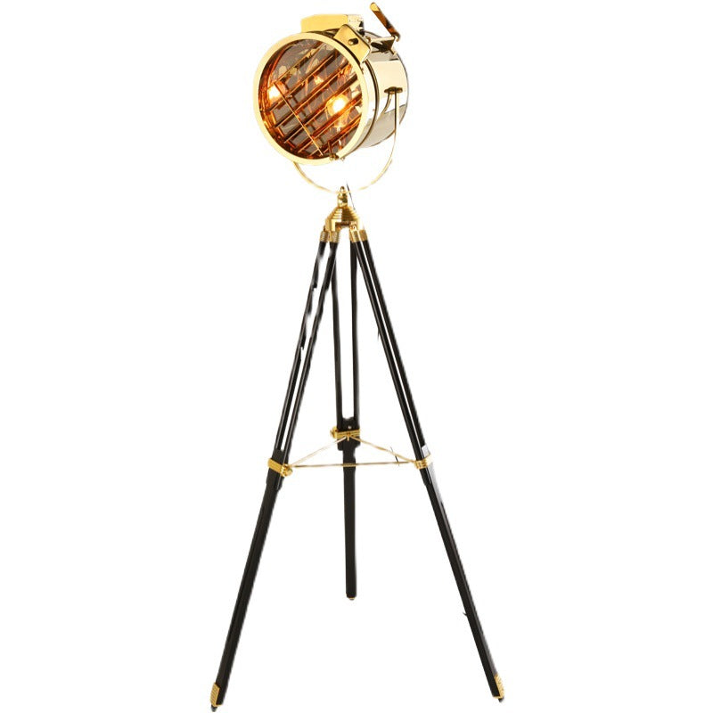 Mira Moderne Industrielle Lampadaire Trépied Rétro Métal Chromé/Bureau/Salon - Neutralighting