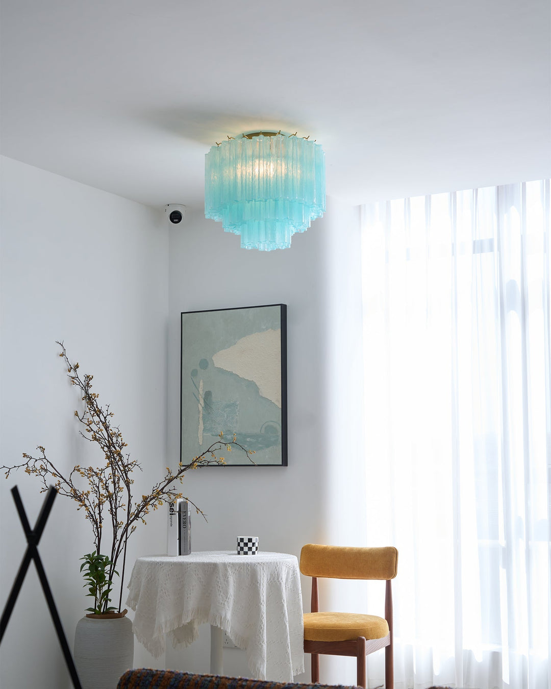Aurora Plafonnier Blanc Murano Verre Superposé Élégant Moderne - Neutralighting