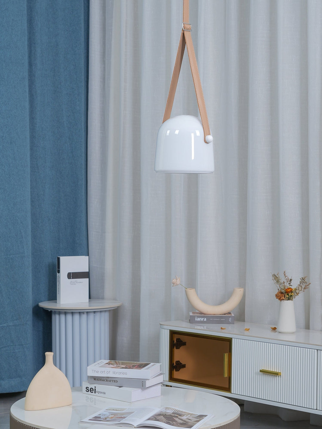 Averisce Suspension Industrielle en Cuir - Neutralighting
