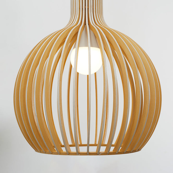 Inosa Suspension Design en Bois Sculpté Naturel Salle à Manger - Neutralighting