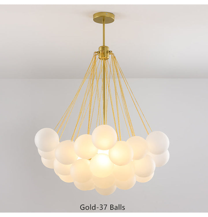Valentina Lustre Globe Modenre, Fer/Verre, Noir/Blanc, Salon - Neutralighting