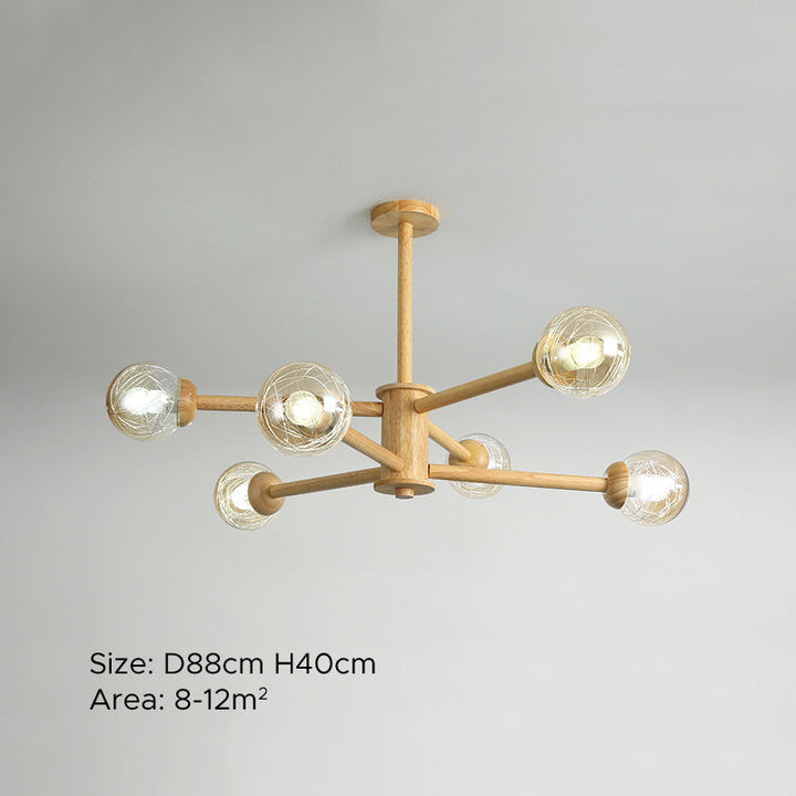 Ritta Suspension Bulle Transparente, Tête 6/8 - Neutralighting