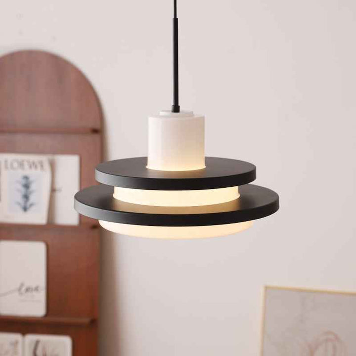 Valentina Milieu du Siècle Bauhaus Suspension Verre Chambre à Coucher Salle à Manger - Neutralighting