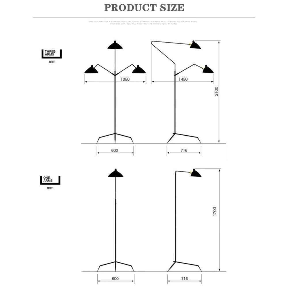 Lampadaire Arisha Métal LED V3