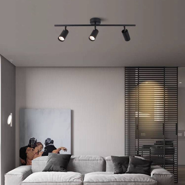 Aim Moderne LED Plafonnier Noir/Blanc/Or Métal Chambre à coucher - Neutralighting
