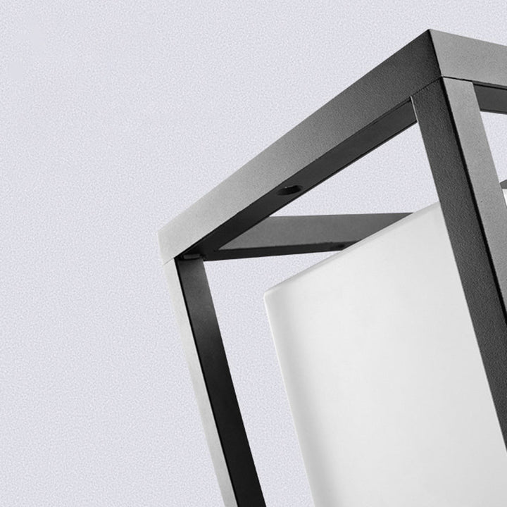 Ray Lampe Solaire Pilier Moderne, Métal, Noir, Allée - Neutralighting