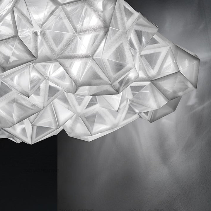Arisha Suspension Irrégulier Géométrique, Metal/Acrylique, Blanc/Noir, Chambre - Neutralighting