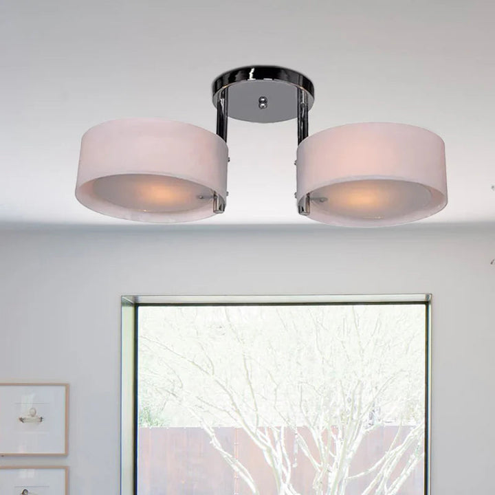 Arisha Moderne Rond Acrylique Verre Plafonnier Couloir - Neutralighting