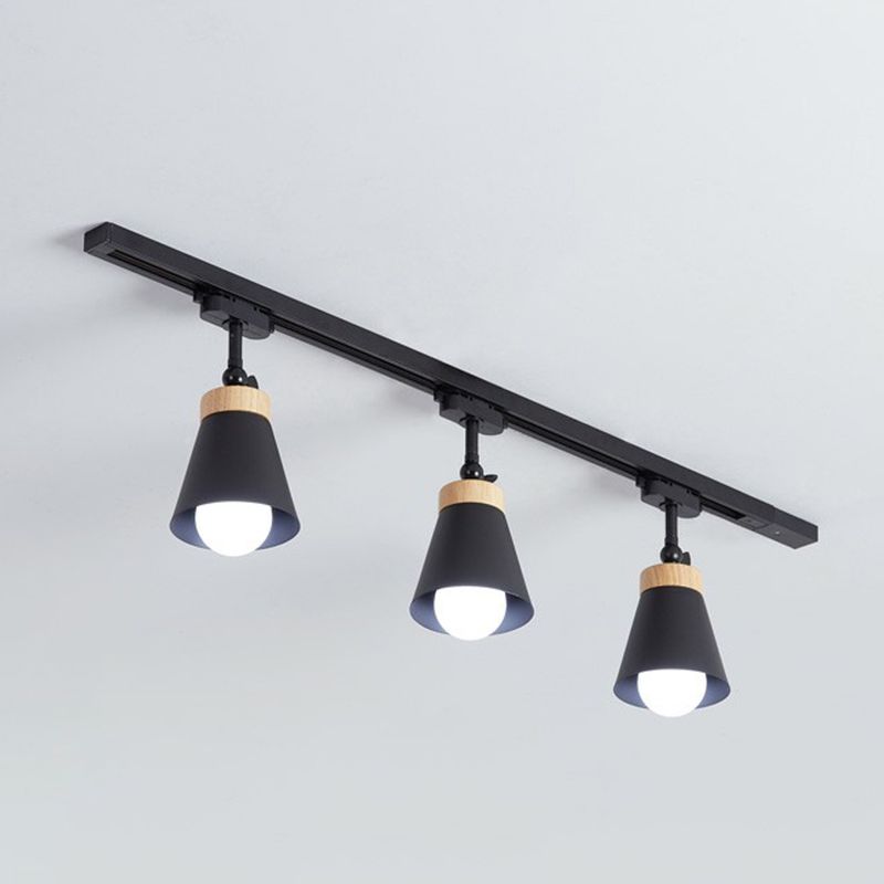 Aim Moderne LED Plafonnier Noir/Blanc Métal Chambre à coucher - Neutralighting