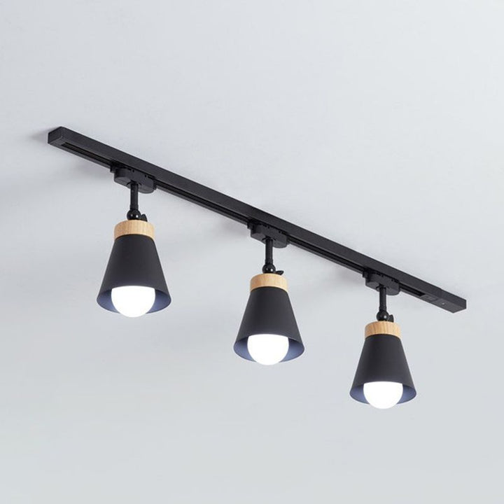 Aim Moderne LED Plafonnier Noir/Blanc Métal Chambre à coucher - Neutralighting