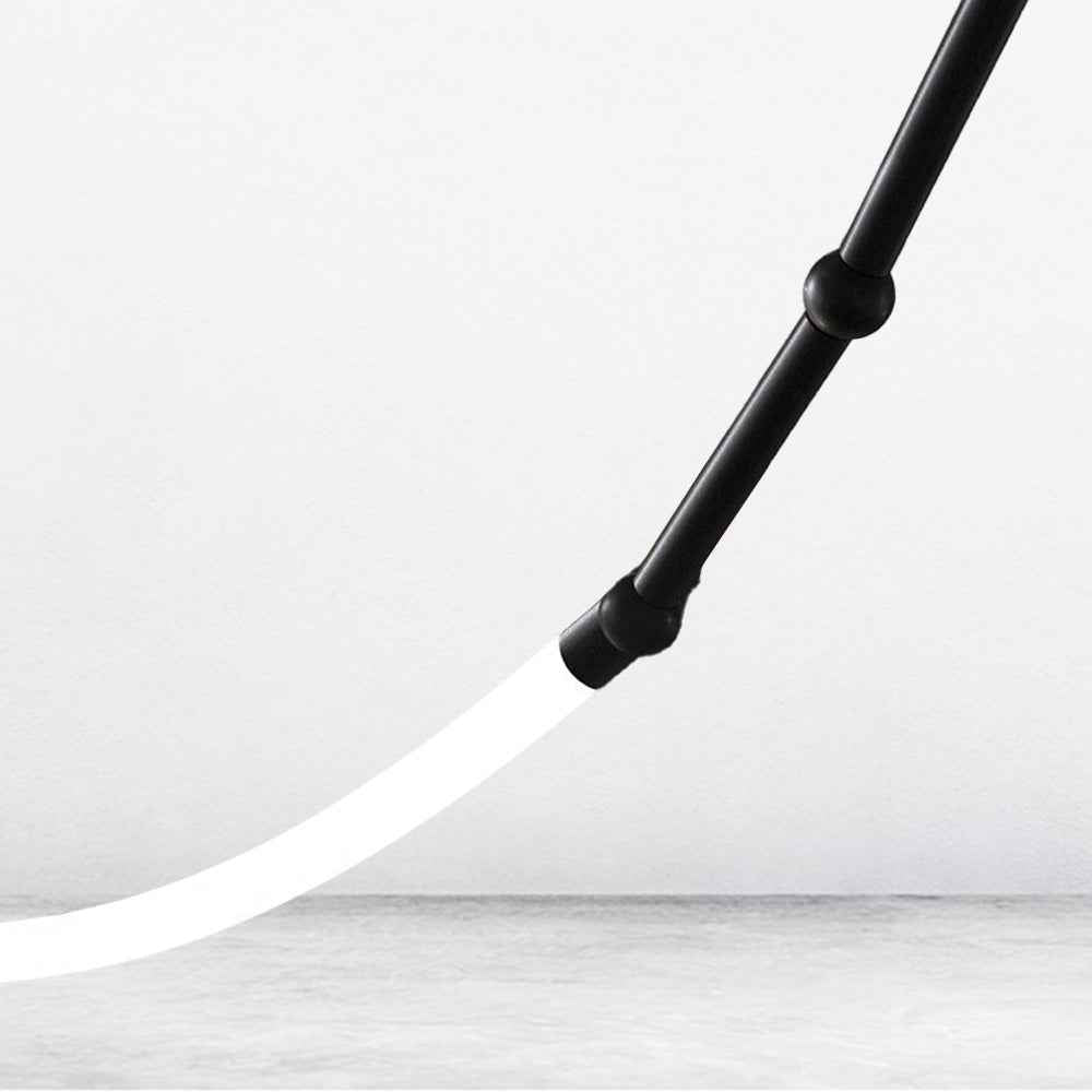 Ray Luminaires Suspensions de Manière Détournée Linéaire Silicium/Métal Noir/Blanc Salon/Chambre à Coucher - Neutralighting