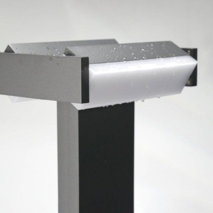 Ray Borne Extérieure Pivotante Moderne, Métal, Noir, Allée - Neutralighting