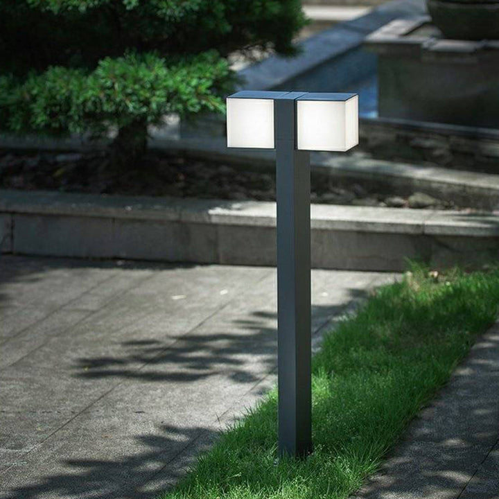 Ray Borne Extérieure Pivotante Moderne, Métal, Noir, Allée - Neutralighting