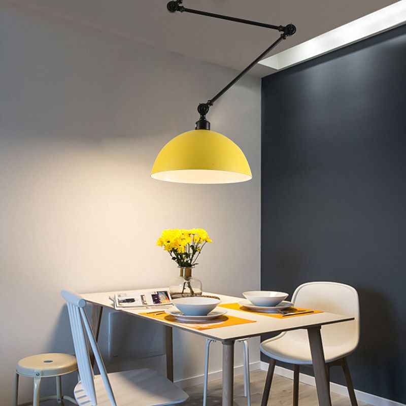 Aria Dôme Moderne LED Suspension Noir/Vert Métal Chambre à coucher - Neutralighting