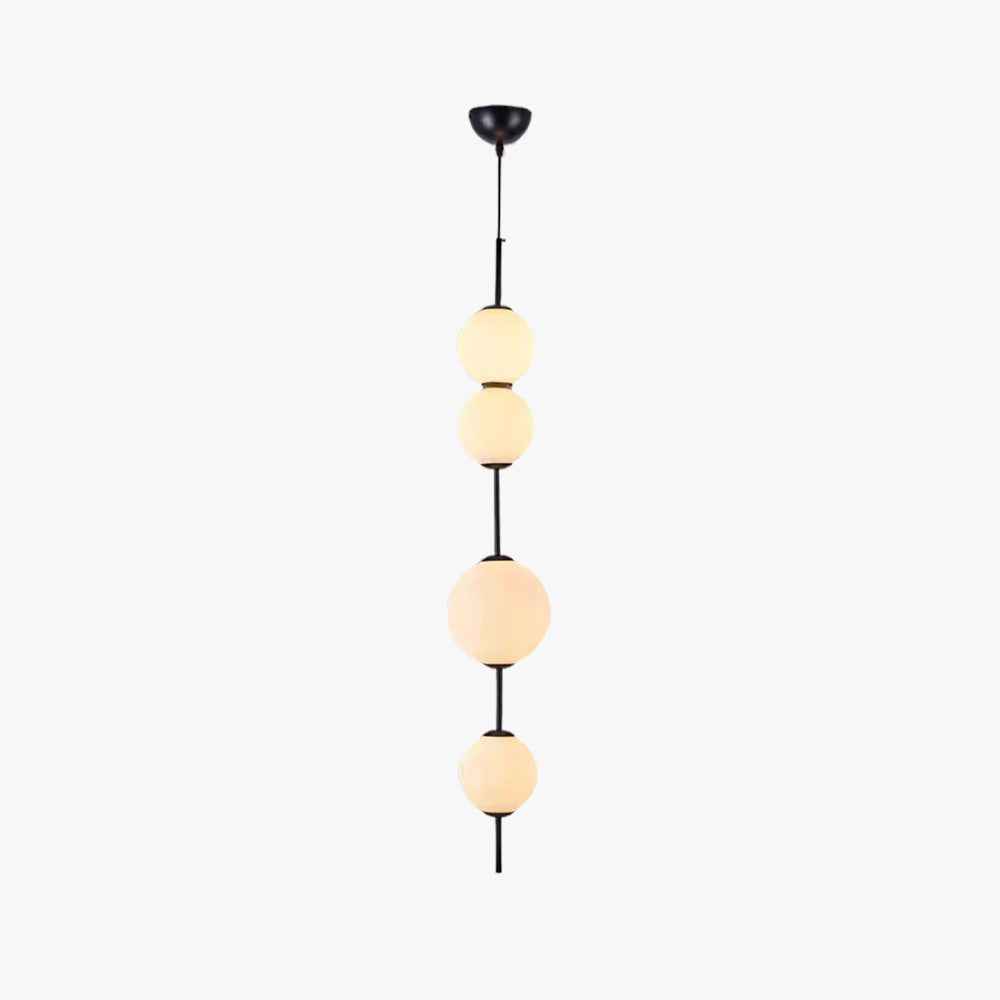 Valentina Luminaires Suspensions Bulle Moderne Simple Métal/Verre Noir Salon/Chambre à Coucher - Neutralighting