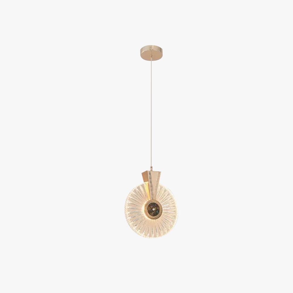 Kristy Luminaires Suspensions Arc Deco Moderne Simple Métal/Acrylique Doré Salon - Neutralighting