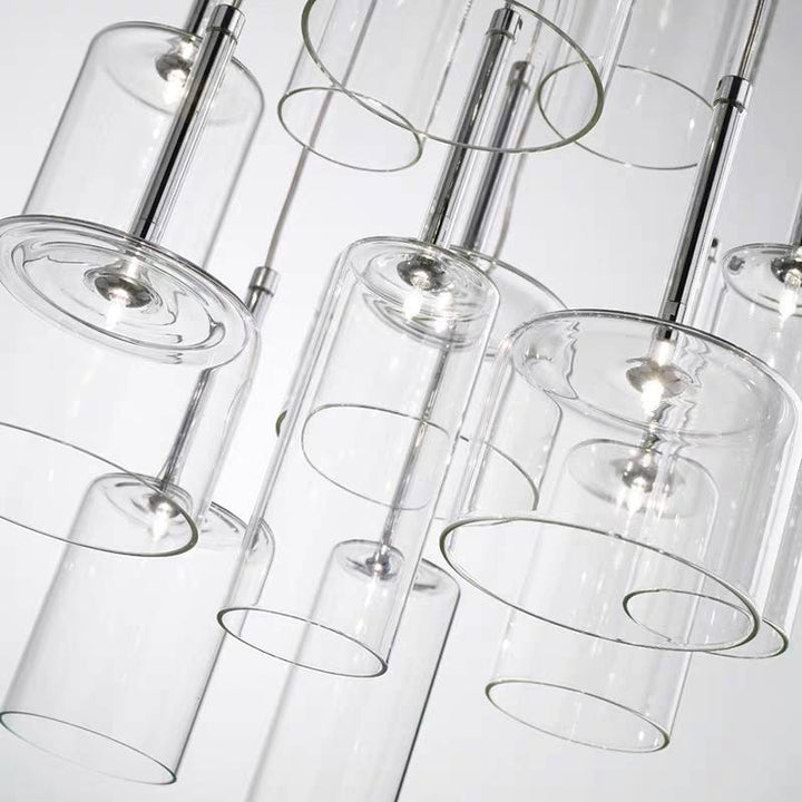 Kristy Design LED Suspension Clair Verre/Métal Chambre à coucher - Neutralighting