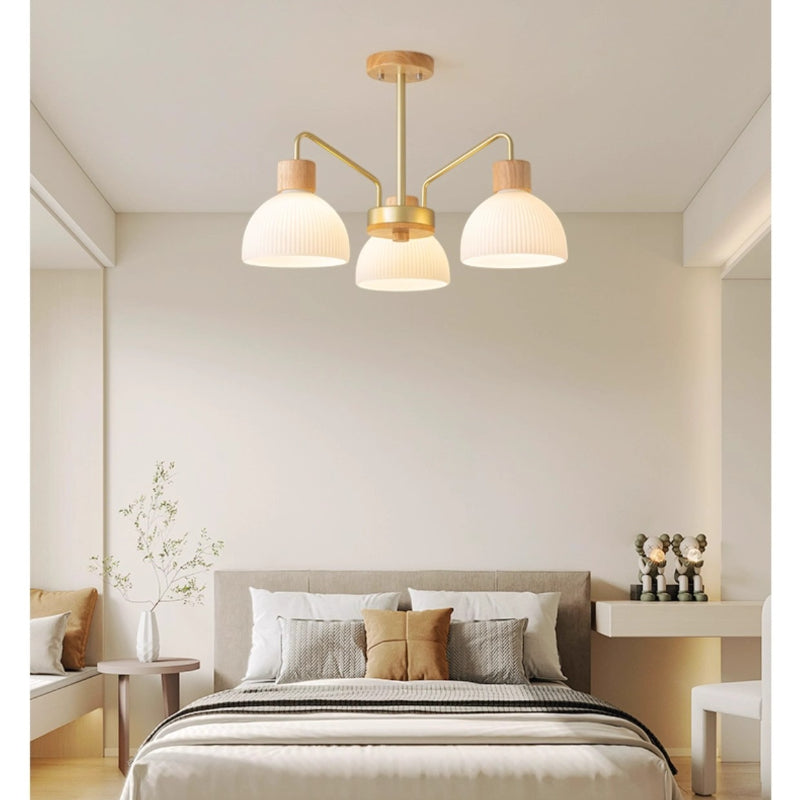 Arisha Rustique Lustre Métal/Bois/Verre Chambre à coucher/Salon - Neutralighting