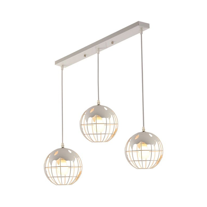 Silva Suspension Sphère/Multi Moderne, Métal, Noir/Blanc, Salon - Neutralighting