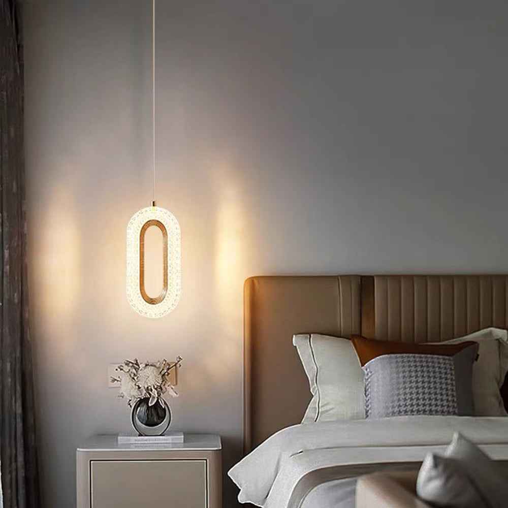 Kristy Luminaires Suspensions Arc Deco Moderne Simple Métal/Acrylique Doré Salon - Neutralighting