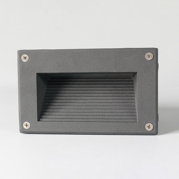 Ray Éclairage Escalier Extérieur Rectangulaire Moderne, Métal/Verre, Gris/Noir, Escalier - Neutralighting