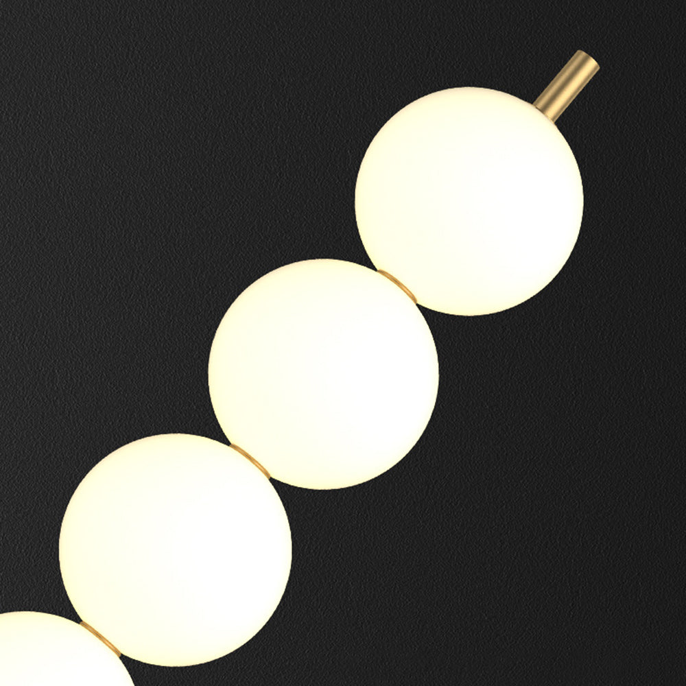 Valentina Design Lampadaire Globe Moderne Métal Laiton/Blanc Salon - Neutralighting