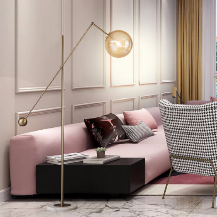 Lampadaire Valentina Verre Moderne 10W