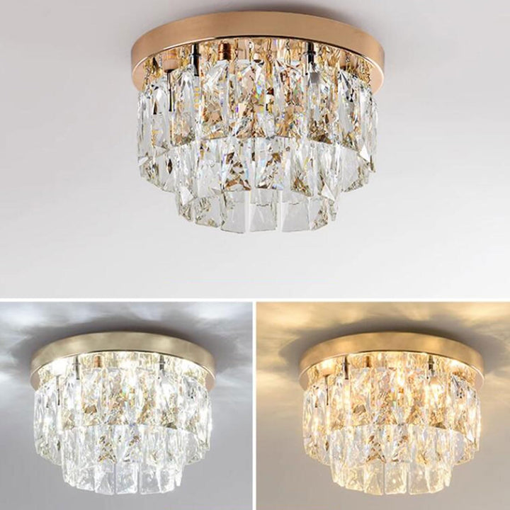 Kristy Luxueux Rond Plafonnier Chambre à Coucher - Neutralighting