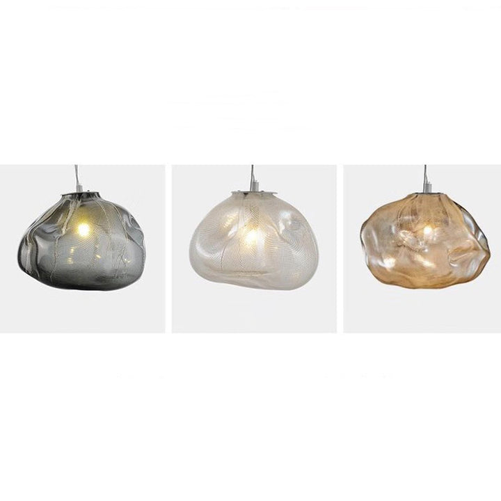 Avi Suspension Globe, Métal/Verre, Clair/Gris/Ambre - Neutralighting
