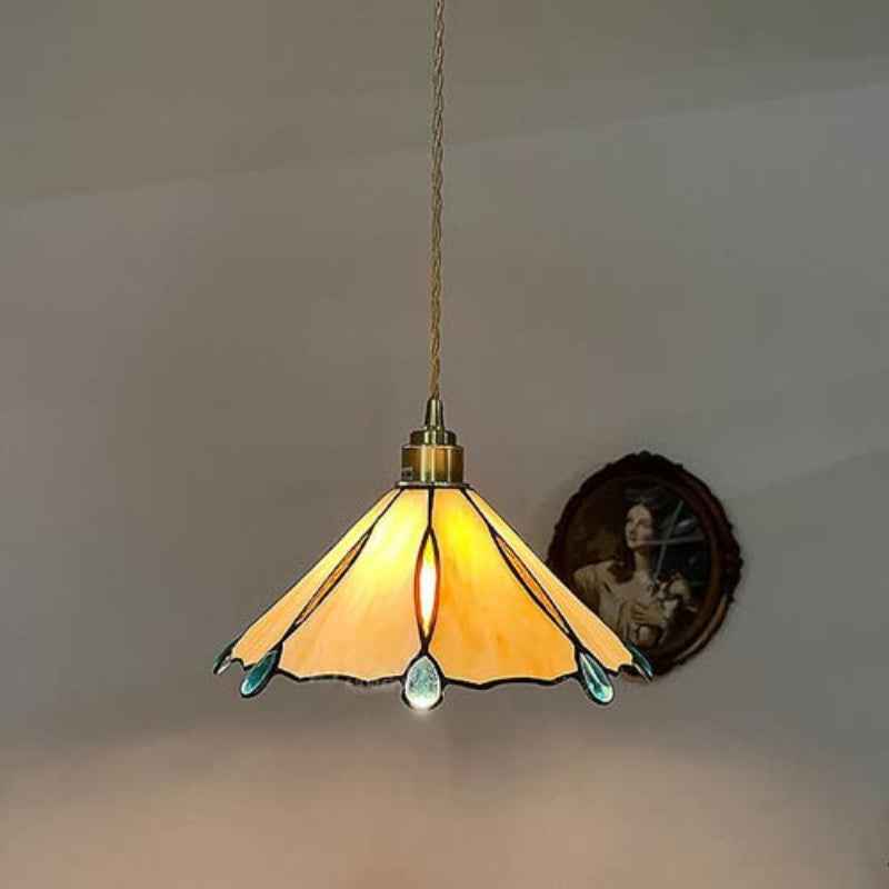 Tiffany Vintage Suspension Métal/Verre Chambre/Salon/Entrée - Neutralighting