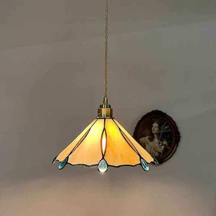 Tiffany Vintage Suspension Métal/Verre Chambre/Salon/Entrée - Neutralighting