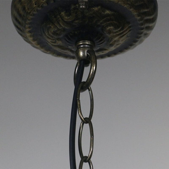 Tiffany Vintage LED Suspension Métal Verre Salon - Neutralighting