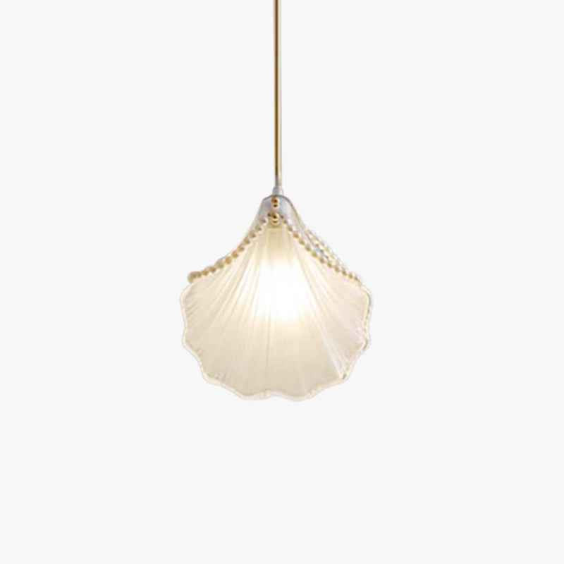 Kristy Suspension Coquille Moderne, Acrylique/Métal, Blanc, Chambre - Neutralighting