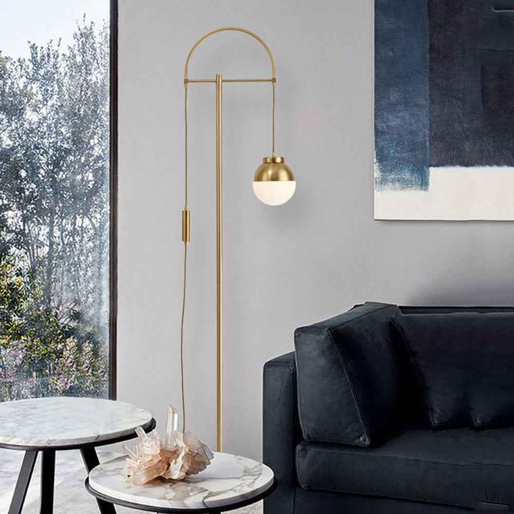 Lampadaire Valentina Verre Blanc LED 5W