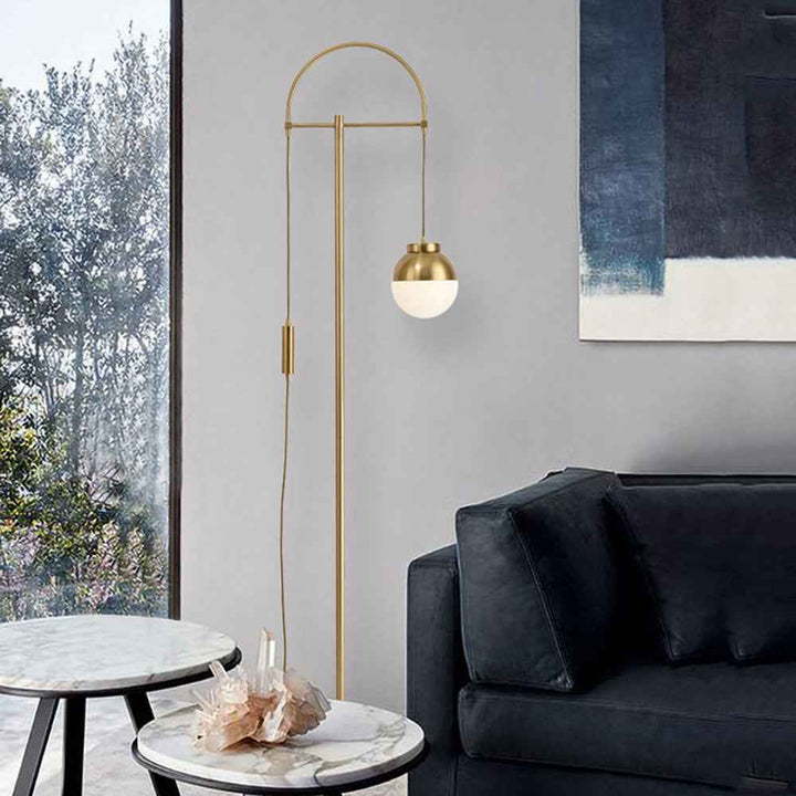 Lampadaire Valentina Verre Blanc LED 5W