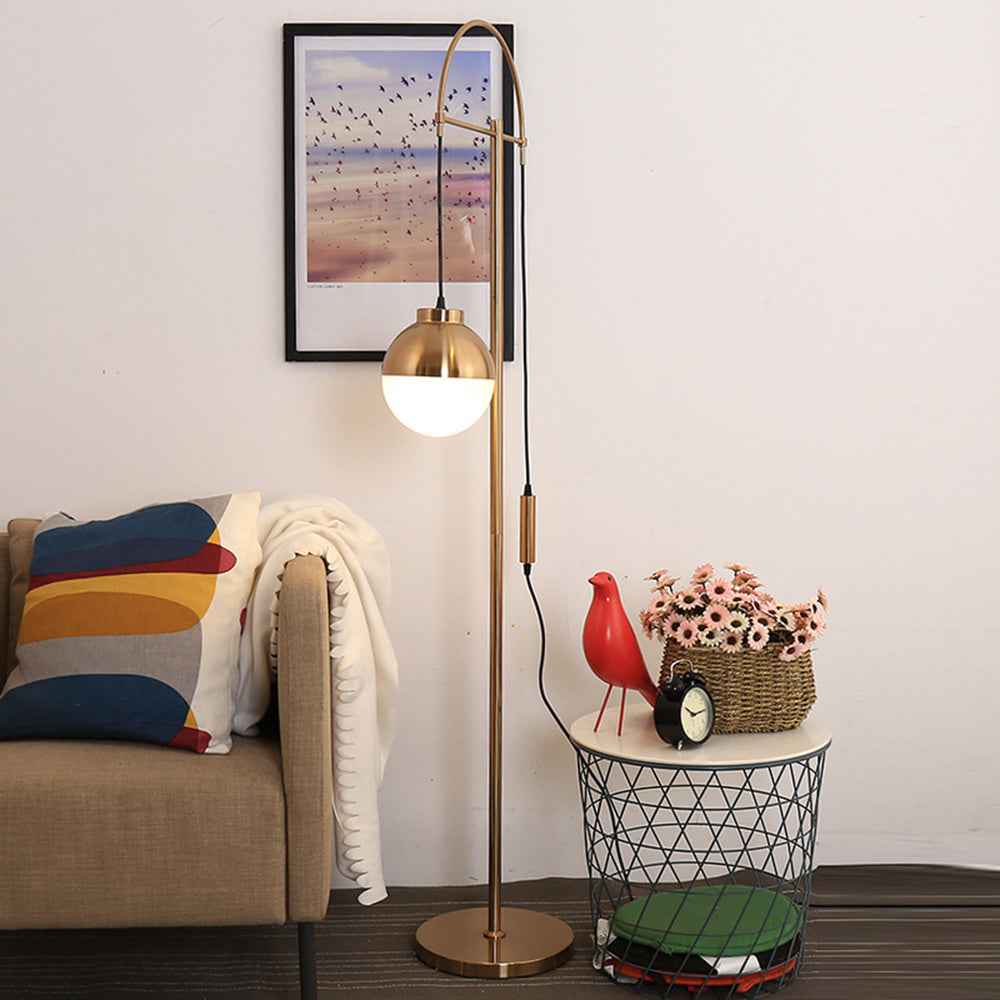 Lampadaire Valentina Verre Blanc LED 5W