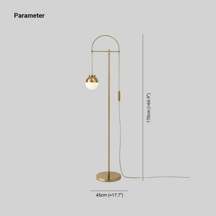 Lampadaire Valentina Verre Blanc LED 5W